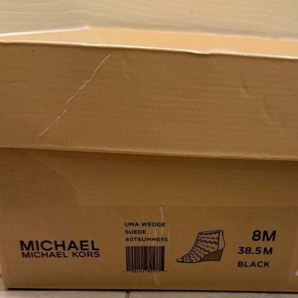 Michael Kors Uma Wedge Suede Heels - Picture 6 of 6